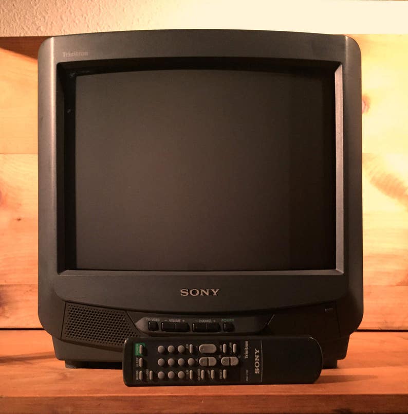 Sale SONY Trinitron Kv13m30 13 Color CRT TV Etsy
