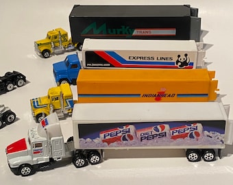 Sale ! LOT Toy Trucks Vintage Delivery Trucks Matchbox Hot Wheels Size Play Childs Car Truck Kids Pepsi 1970s 1980s Free Shipping