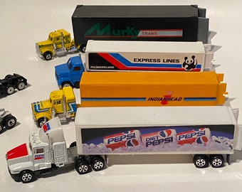 Sale ! LOT Toy Trucks Vintage Delivery Trucks Matchbox Hot Wheels Size Play Childs Car Truck Kids Pepsi 1970s 1980s Free Shipping