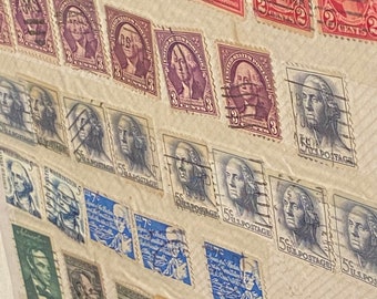 HUGE HISTORICAL Postage Stamp Collection U.S. America World History U.S. George Washington Ben Franklin Lincoln Manchin Royals Watch Video !