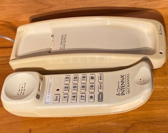 Sale ! COBRA Intenna Cordless 1990s Telephone Landline Push Button Wall Desk Phone Handset & Receiver Retro Vintage 80s 90s Free Shipping