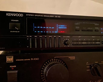 SALE ! KENWOOD Eq Stereo Graphic Equalizer GE-89 Stereo Receiver Amplifier Vintage 1990s Stereo Electronics 90s Powers On As Is Free Ship