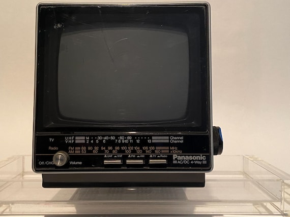 Sale ! 1986 Panasonic TRH-513T Portable Tv Television Ac Dc 4 Way