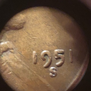 SALE ! 1951 S Lincoln Wheat Cent Known Double Die Obverse Error Year 1951 scarce coin penny year money currency free shipping