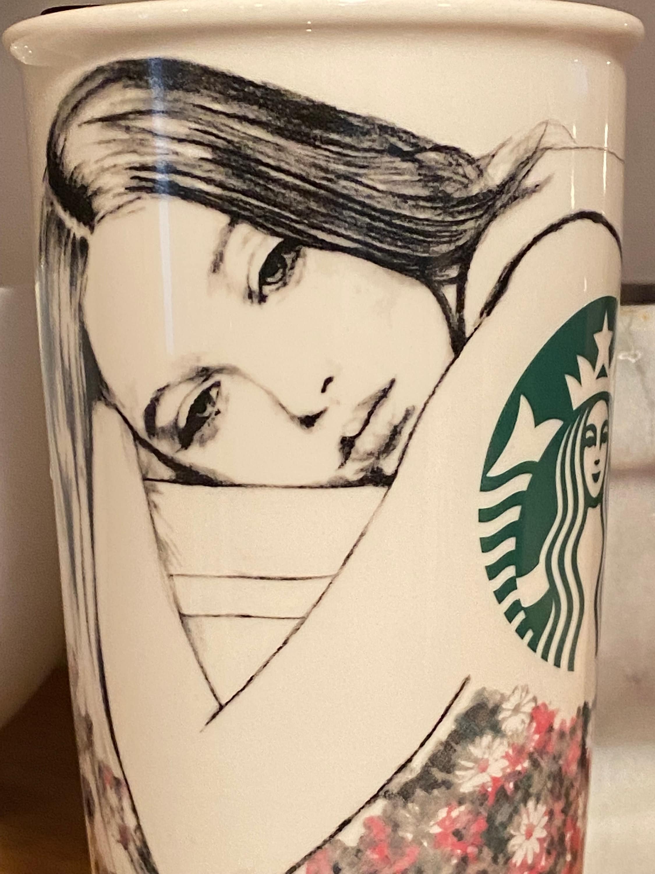 Charlotte Ronson コラボ スターバックス タンブラーマグ Sale! Original STARBUCKS Charlotte Ronson Ceramic Travel Mug