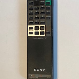 Sale ! SONY CRT Trinitron Remote Rm-756 Color Tv Television, Dvd, Vhs, Laserdisc 1990s Nintendo Video Games Gaming Analog Rare Free Ship Oem