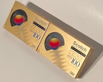 SALE ! 2 SEALED Hq Scotch Cassette Tapes for Stereo Recording Walkman Cassette Player Analog Vintage Eectronics New Nos 90s Free Shipping !