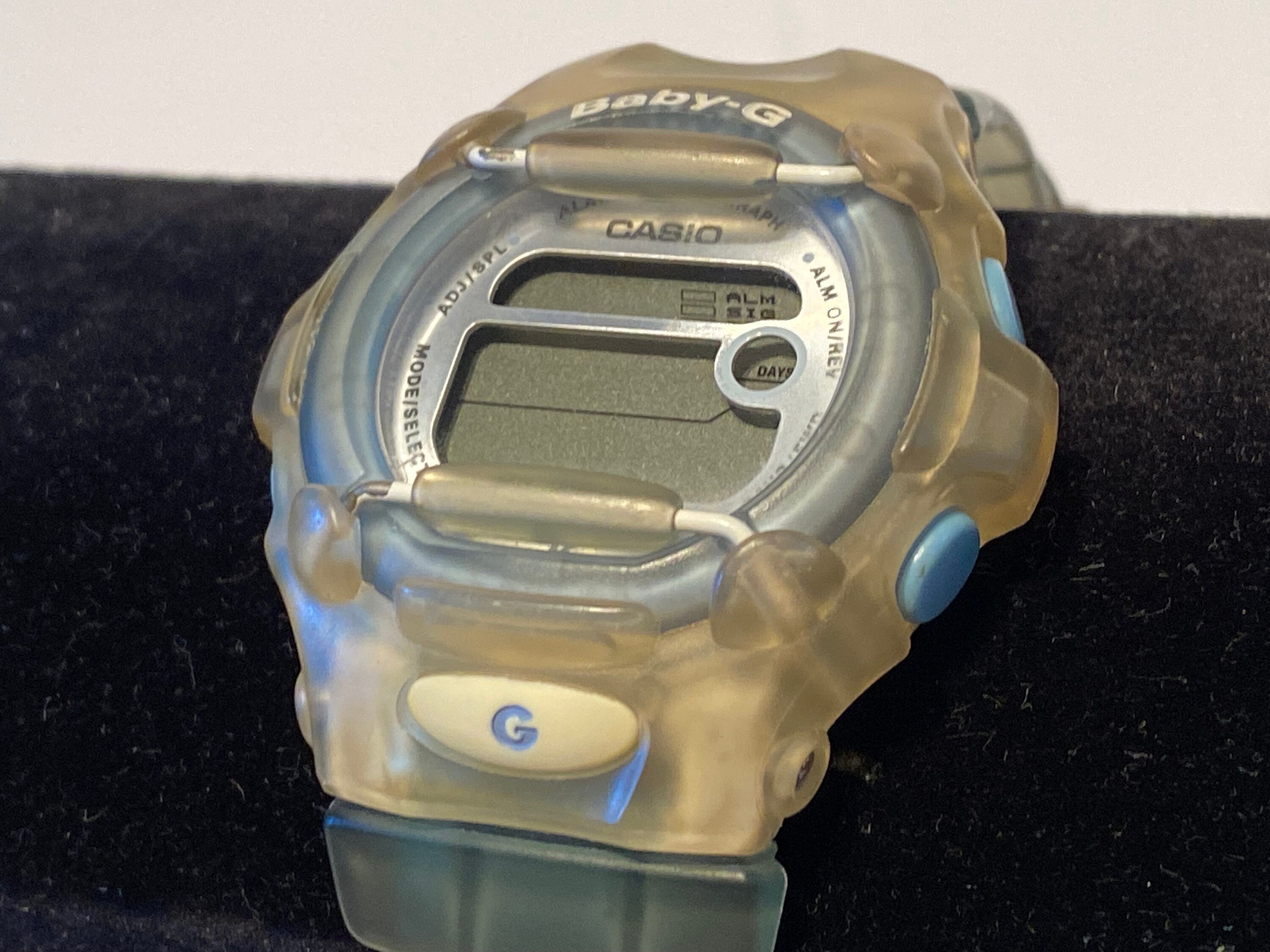 Sale ! BABY-G Casio G Shock Lcd Watch Clear Jade Jelly