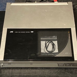 Sale ! JVC Fully Automatic Linear Tracking Turntable L-E600 Silver Powers On Belt Replace As Is Repair 80s 1990s Vintage Audio Free Shipping