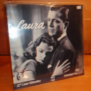Sale ! SEALED 1944 LAURA Gene Tierney, Dana Andrews, Clifton Webb, Film Noir Laserdisc in Archival Sleeve, Ld Laserdisk Disk Laser Disc Mint