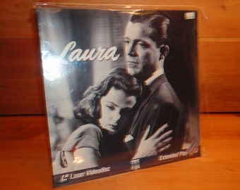 Sale ! SEALED 1944 LAURA Gene Tierney, Dana Andrews, Clifton Webb, Film Noir Laserdisc in Archival Sleeve, Ld Laserdisk Disk Laser Disc Mint