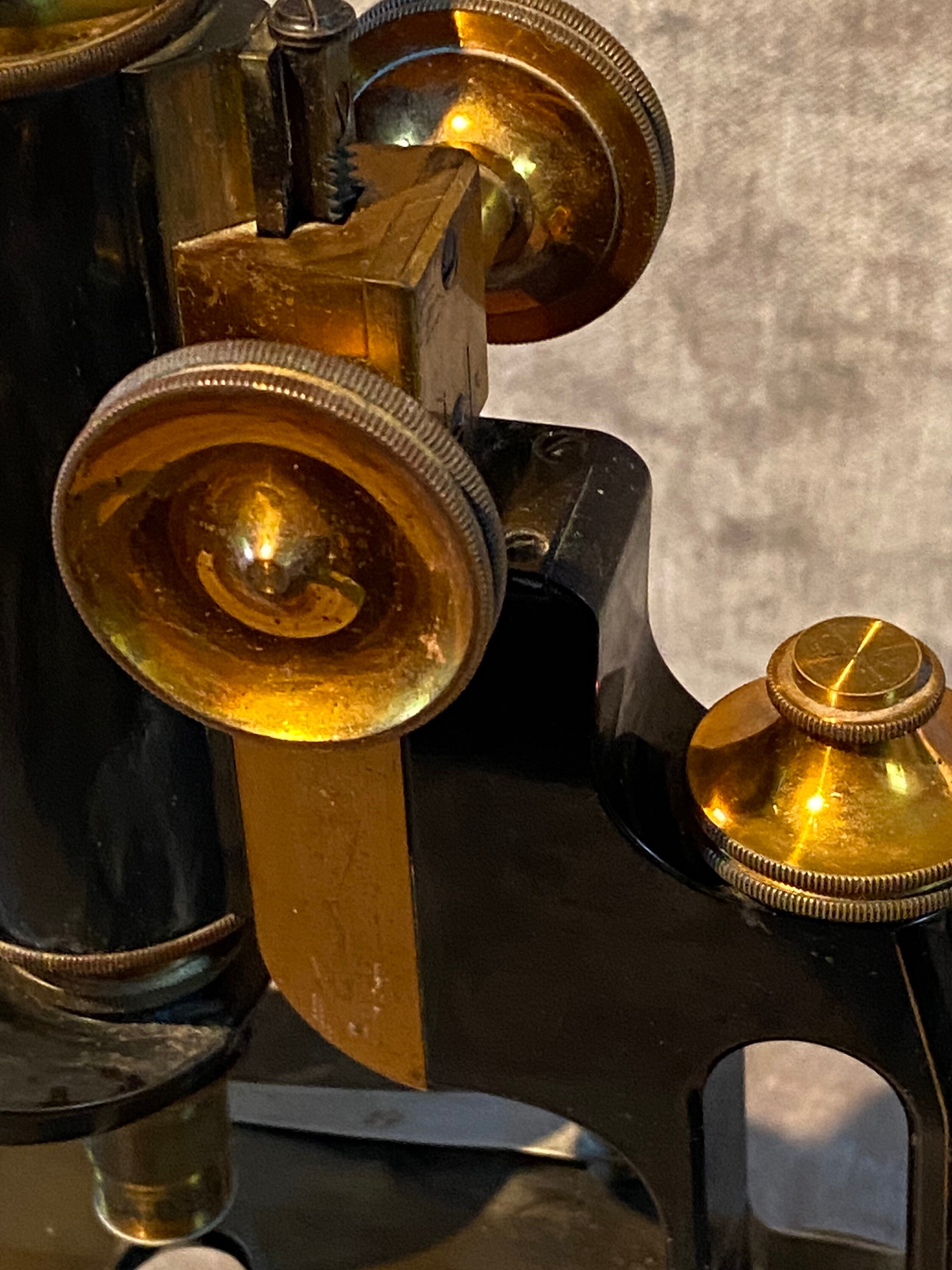 SALE Antique 1920s Brass Microscope 1900s-mid-century Edison Tesla ...