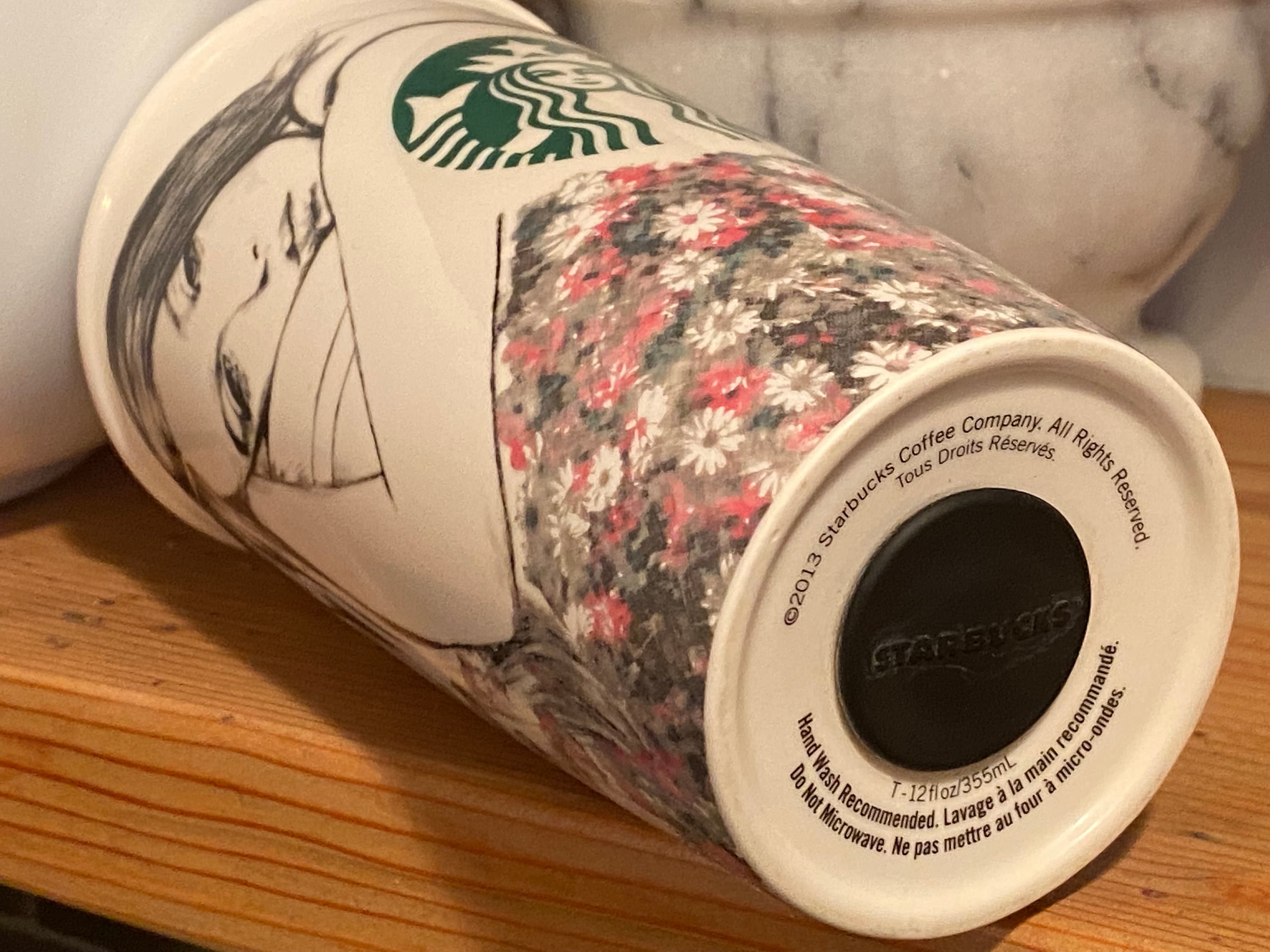 Sale! Original STARBUCKS Charlotte Ronson Ceramic Travel Mug