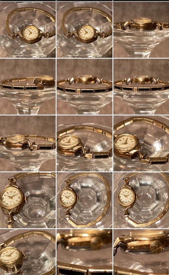 SALE! Vintage CROTON 10K Gold Dainty Womens Wrist 