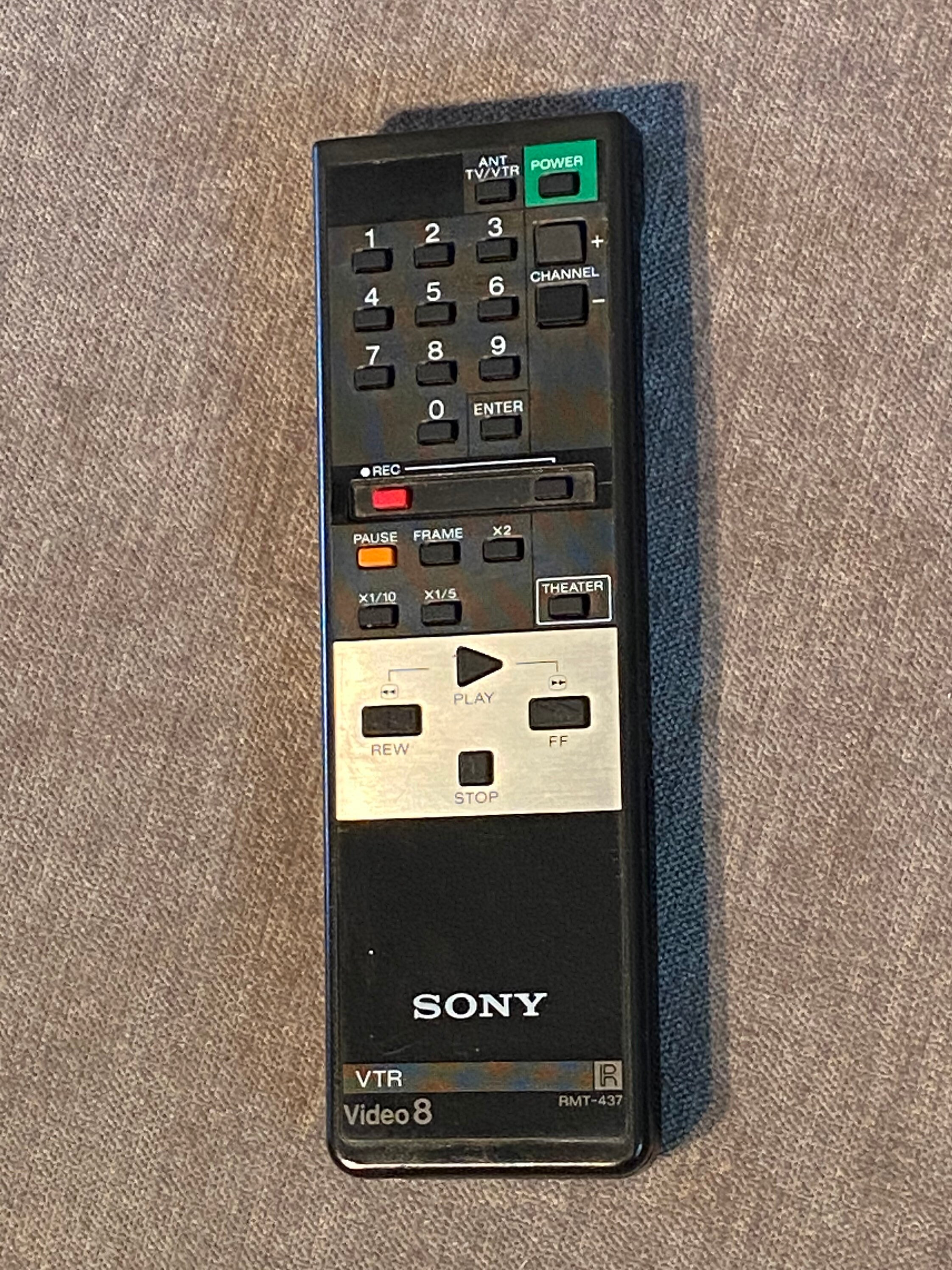 Sale! SONY VTR Video 8 Rmt-437 Betamax Remote Control Oem Sale! SONY VTR Video 8 Rmt-437 Betamax Remote Control Oem