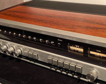 Sale! 1977 TANDBERG NORWAY Fm Stereo Receiver Amplifier Tuner Am/Fm Radio Home 1970s  Electronics Vintage Silver Wood Sounds Nice Free Ship