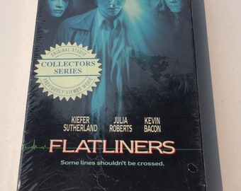 Sale ! FACTORY SEALED Flatliners Kiefer Sutherland Kevin Bacon 1990 Movie Box Vhs Video Cassette Vcr Tape Boxed New Rare Free Shipping