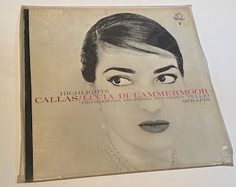 Sale ! Rare Angel 35831 Callas Lucia Di Lammermoor Highlights 1960s Hi-Fi Stereo LP Vintage Original Record Album Free Ship