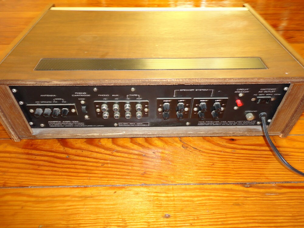 Vintage Stereo Receiver AMPEX ASR 100 Amplifier Am Fm Tuner R | Etsy