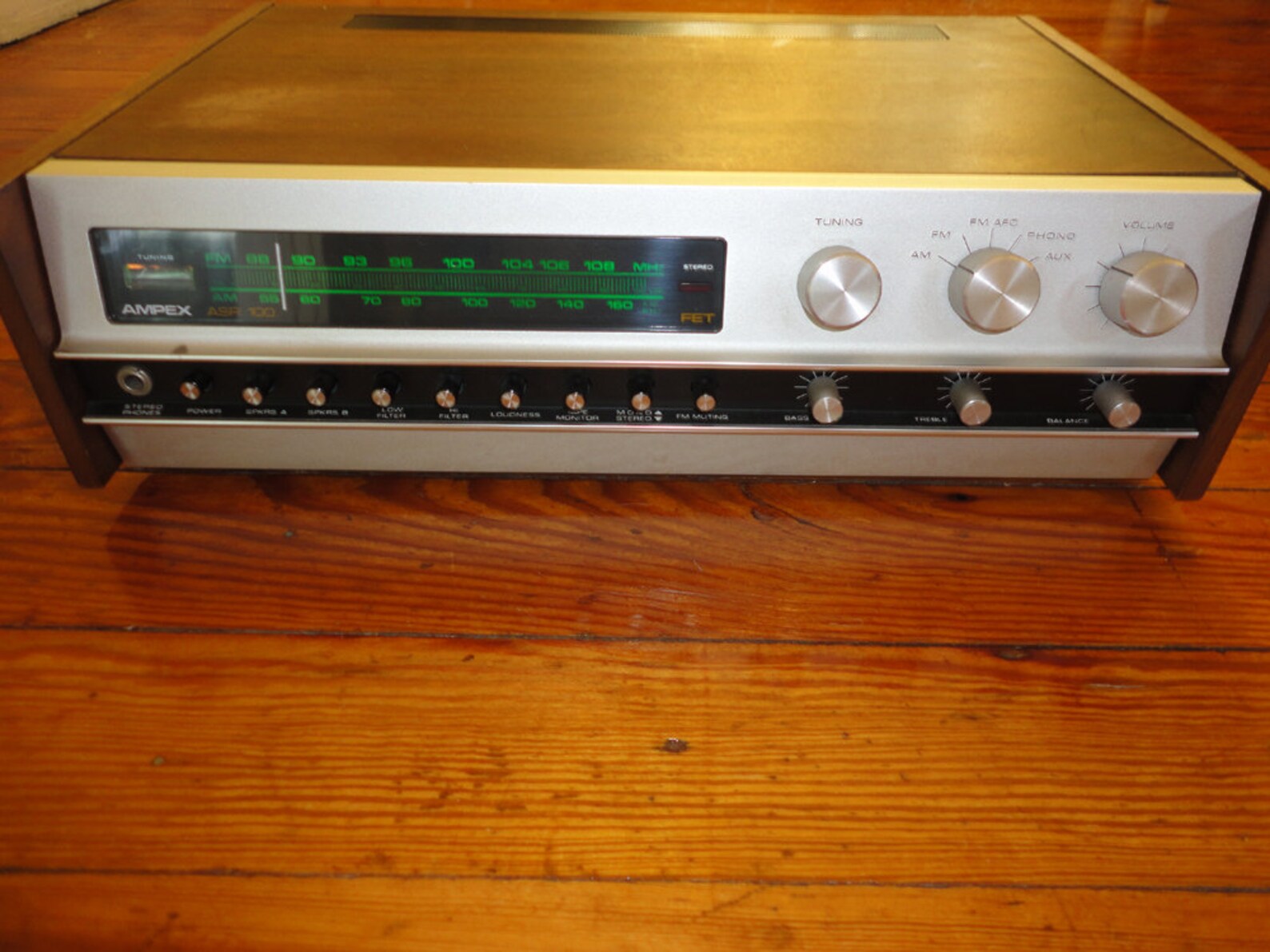 Vintage Stereo Receiver AMPEX ASR 100 Amplifier Am Fm Tuner R | Etsy