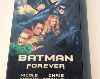 Sale ! New FACTORY SEALED 1995 Batman Forever Movie Box Vhs Video Cassette Tape Box Vcr Jim Carrey Rare Free Shipping