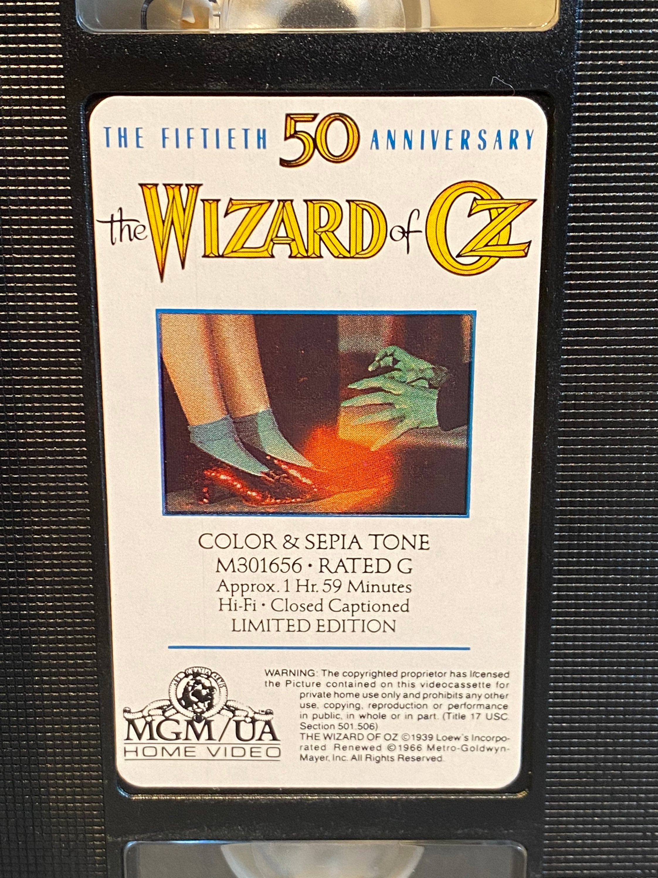 Wizard Of Oz 50th Anniversary Vhs