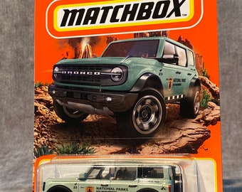 Sale! MATCHBOX Ford BRONCO Mattel Rare Pale Green Blue 25/100 Metal Lifetime National Parks Eco Management Sealed New Nib Sold Out Free Ship