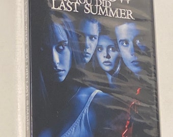 SALE! Sealed DVD I Know What You Did Last Summer 1997 Jennifer Love Hewitt Sarah Michelle Gellar Vintage 1990s Scary Horror Movies Free Ship