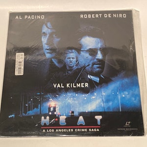 SALE ! Still Sealed HEAT 1995 Robert Deniro A Pacino Cal Kilmer Classic 1990s Film Movie Laserdisc not Dvd Nos 90s Rare Free Ship New !