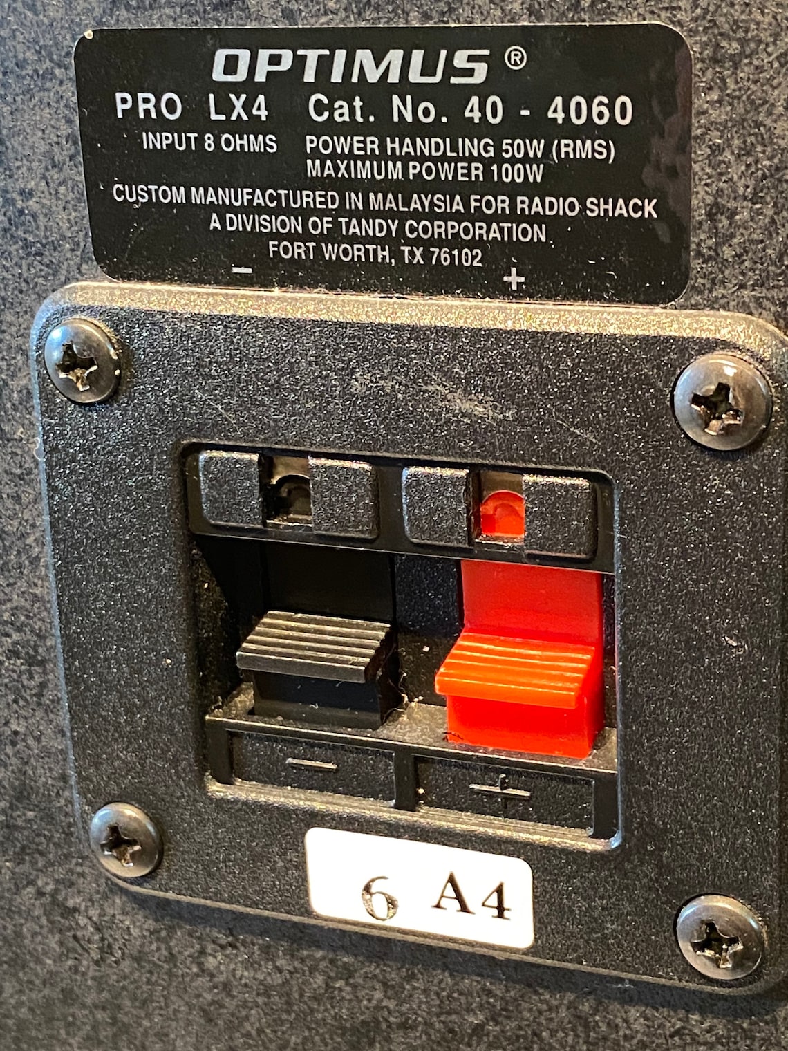 SALE 2 OPTIMUS PRO LX4 Loud Speaker Monitors Bookshelf Book Shelf