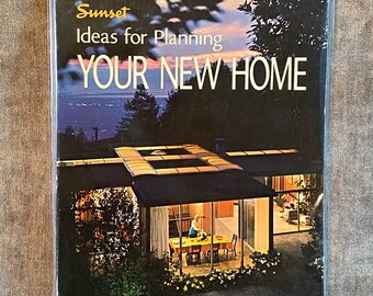 SALE! 1967 Mid-Century Sunset Book Ideas For Planning Your New Home Diy Modern Architecture Houses 1960s 1970s Eichler Neutra RARE Free Ship