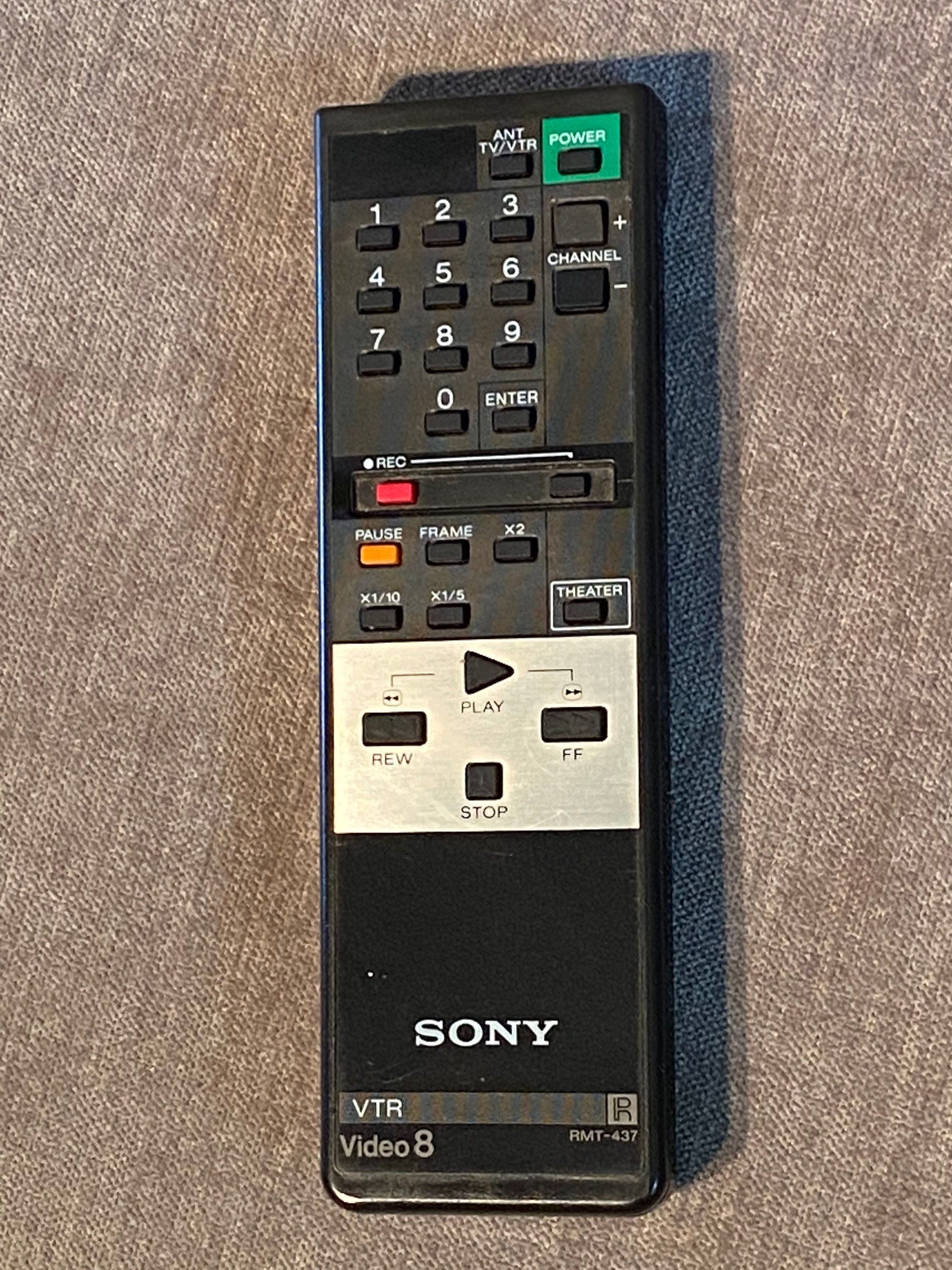 Sale! SONY VTR Video 8 Rmt-437 Betamax Remote Control Oem Sale! SONY VTR Video 8 Rmt-437 Betamax Remote Control Oem