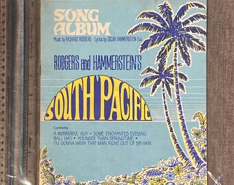 Sale Vintage Original Music Book Sheet Piano Mid Century 1940s 1950s 60s Movie Theater ! “SOUTH PACIFIC ” Historical listing more look free