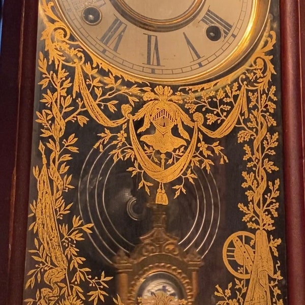Antique Pendulum Wall Clock - Etsy
