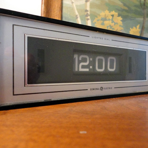 Vintage Flip Number Alarm Clock Etsy