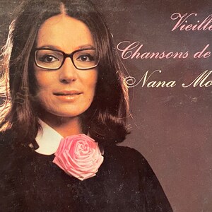 SALE ! Nana Mouskouri Vieilles Chansons de France Fontana 6499 631 Rare Import Paris LP Vintage Original Record Album Cover Free Ship