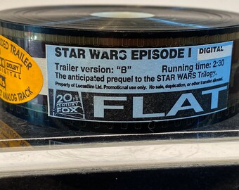 Sale STAR WARS Episode 1 Movie Film Trailer Preview 35mm SDDS Digital Record Dolby Stereo Analog Track Phantom Menace 1999 Rare History Free