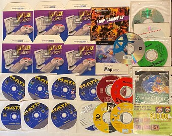 Sale! Early 1990s Internet Software Cd Rom Windows Computer Video Professor Netscape Navigator Map Math Art Developer Pc Vintage 90s History