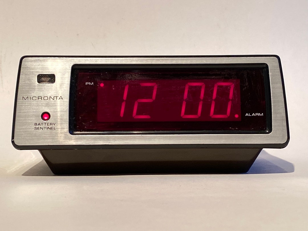 Sale 1970s 70s Red L.E.D. Micronta Radio Shack Alarm Clock Etsy