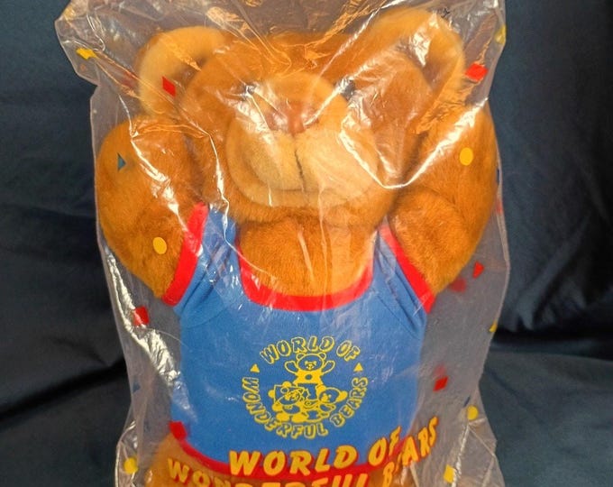 VTG Avon Plush BEAR World of Wonderful Teddy Bears Sealed 1989 NEW
