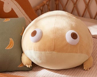 Chubby Toad Plush - Ugly Cute Frog Pillow Stuffed Animal - Unique Birthday Gift for Room Decor Quirky Toad Nursery Plushie Toy