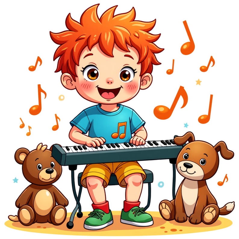 DJ Kinderbuch PDF | Klein Stefan – Vom Keyboard zum DJ Pult | Vorlesegeschichte über Musik für Kinder ab 4 | Sofort Download Bild 4