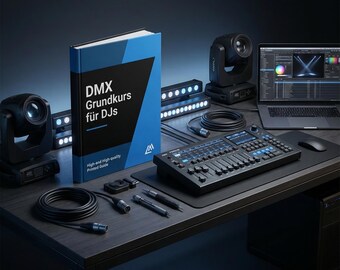 DMX Basic Course for DJs (PDF) | Learn Lighting Control for Beginners | DJ Light Setup & Lighting Technology Fundamentals | German | Instant Download