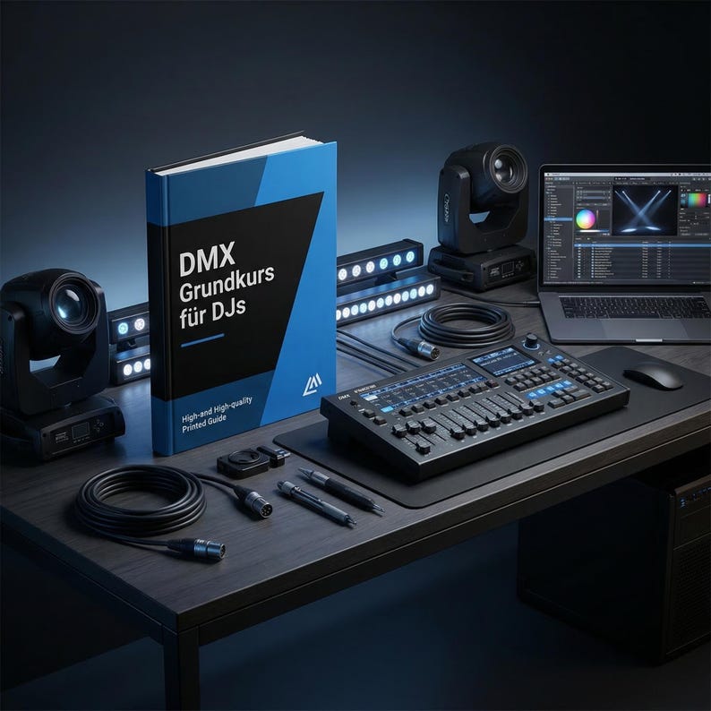 DMX Basic Course for DJs (PDF) | Learn Lighting Control for Beginners | DJ Light Setup & Lighting Technology Fundamentals | German | Instant Download image 1