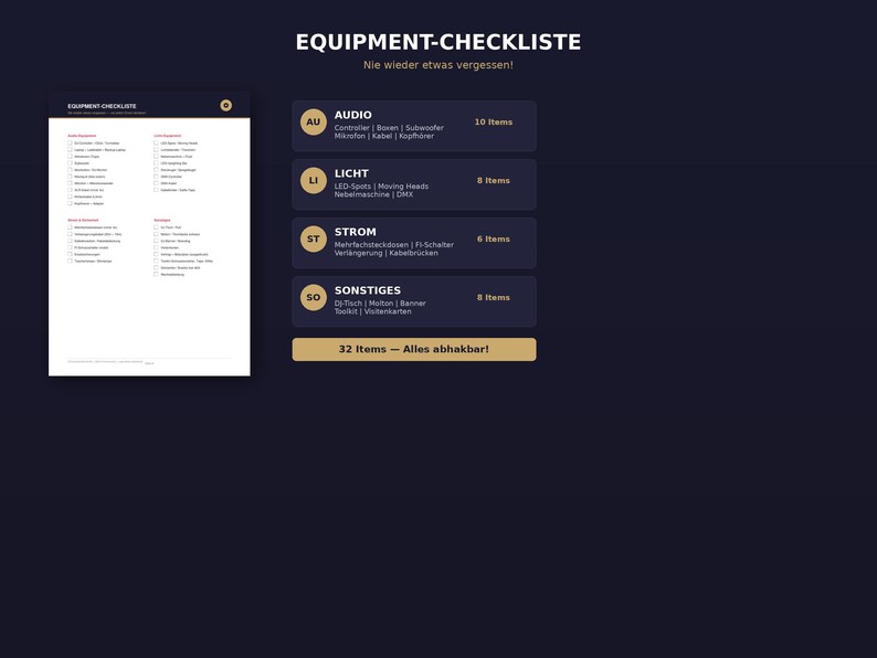 Sjabloon DJ-contract (Duits) | Mobiel DJ-contractpakket | Contract voor bruiloft + factuur + prijslijst | Direct downloaden afbeelding 6