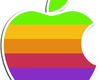Apple Computers Retro logo Vinyl Decal / Sticker 10 Sizes!! Free Shipping!