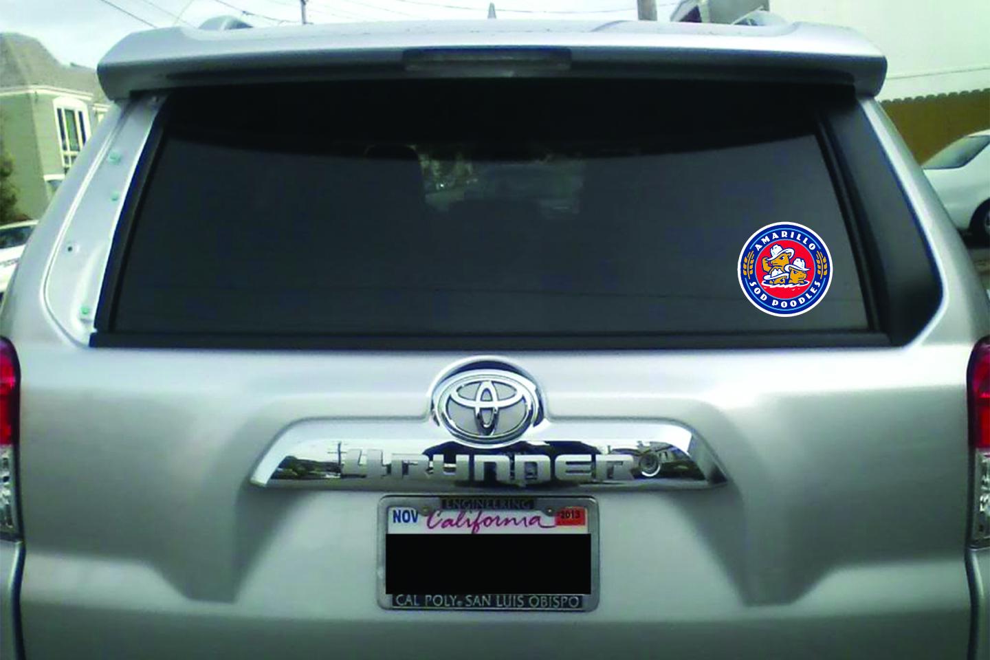 Amarillo Sod Poodles Logo Car Decal Sticker / Vinyl Decal 10 Sizes ...