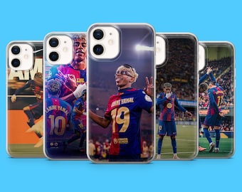 Lamine Yamal Handyhülle Football Star Hülle für iPhone 17Pro, 17e, 16, 15, 14, 13, 12, 11, Samsung S26, S25, S24, A56, A16, Pixel 10a, 9Pro