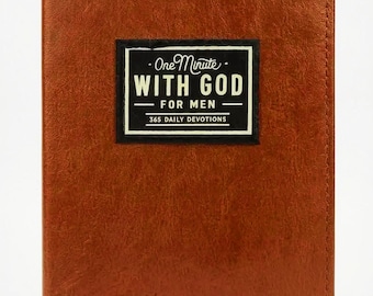 One Minute with God Devotional Journal for Men | 365 Daily Bible Study Prayer Book