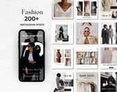 200+ Fashion Ecommerce Instagram Canva Templates | Editable Posts for Sustainable Fashion, Men’s Clothing & Fashion Bloggers